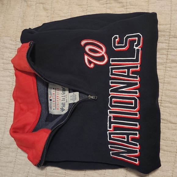 Washington Nationals 1/4 Zip - Picture 2 of 3